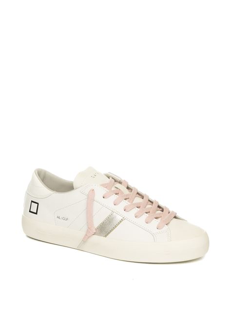 White hill low sneaker D.A.T.E. | HILL LOW DCALF-WHI/PATENT